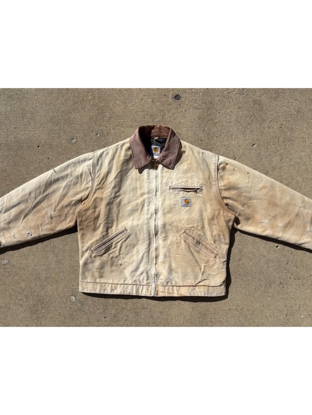 Vintage Carhartt J01 Detroit Jacket Faded Distressed USA